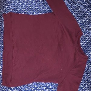 Burgundy sweater